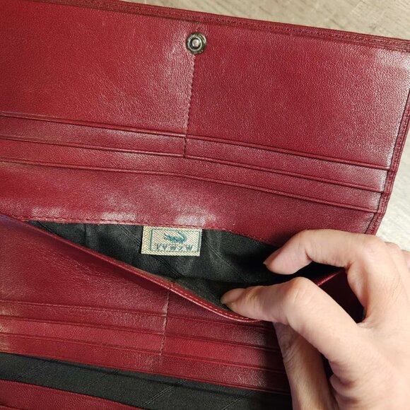 Tri-fold cowhide large card holder - Picture 4 of 4